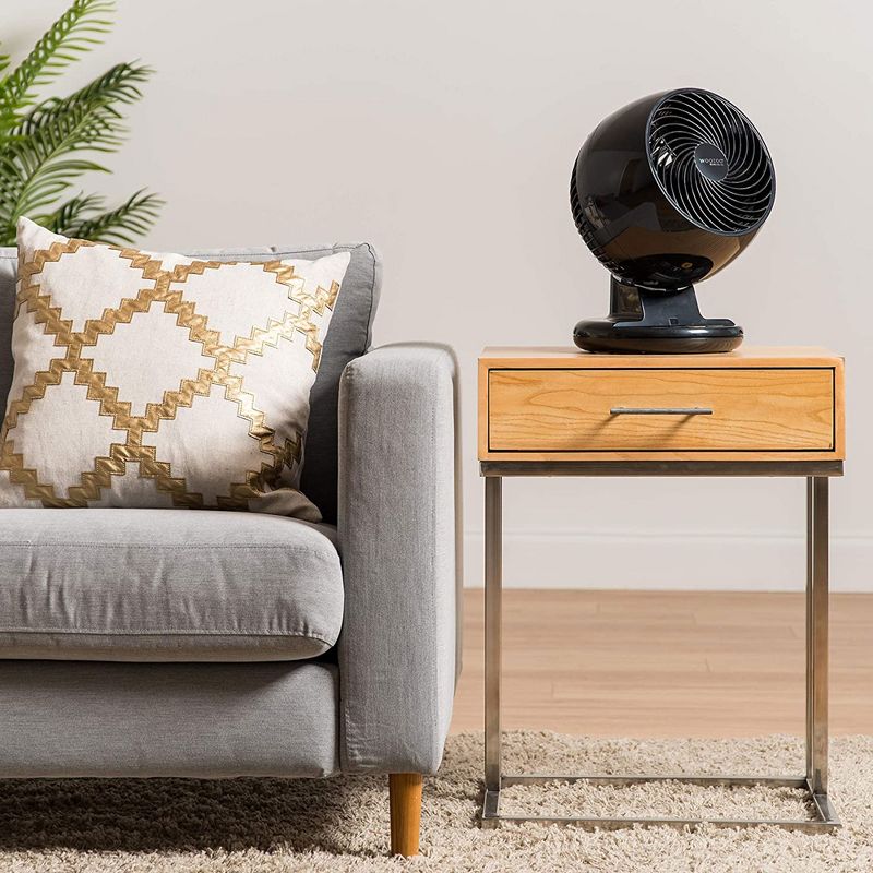 Air King 18" 1/6 HP 3-Speed Adjustable Height Floor Fan with Roll-About Stand