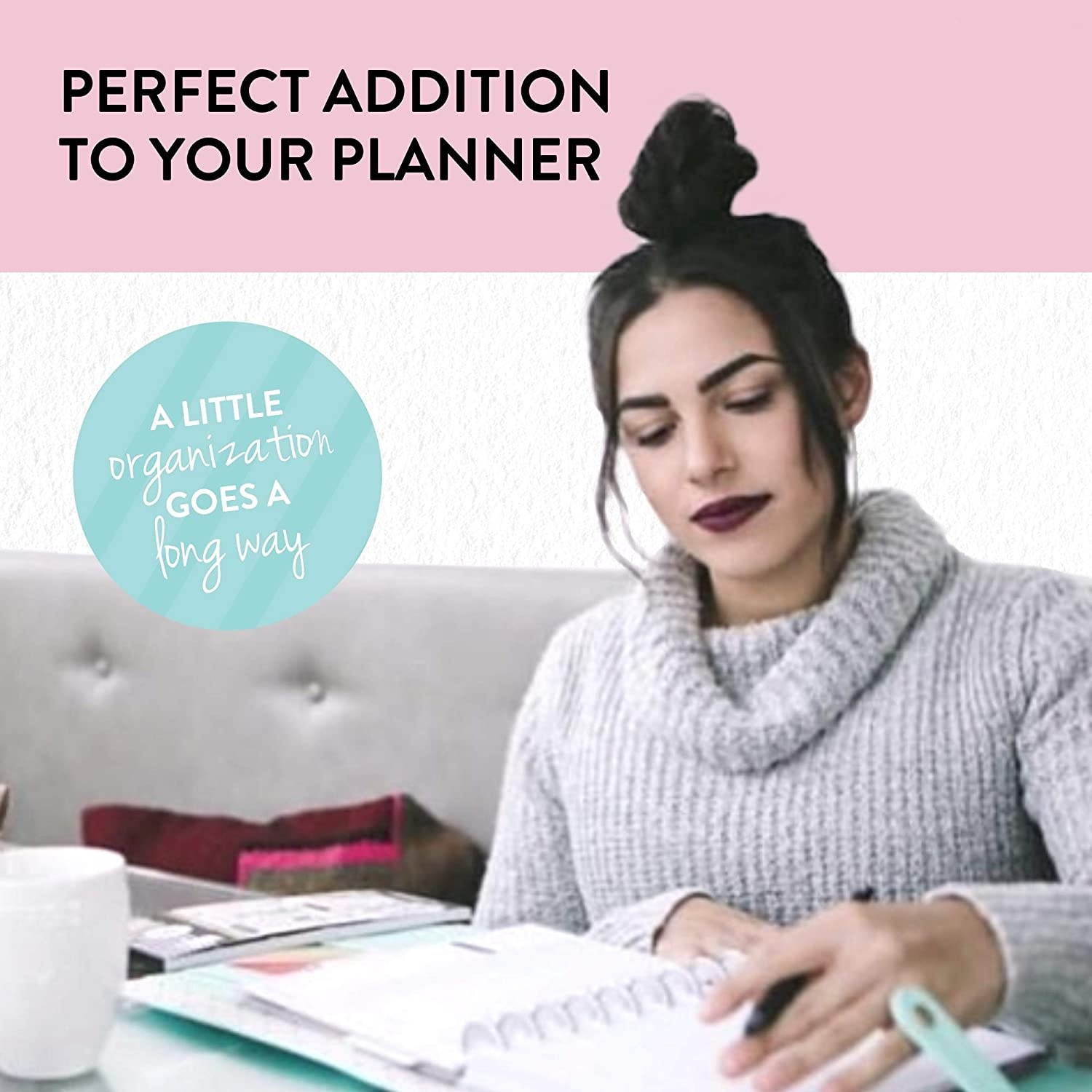 me & my BIG ideas Daily Planning Sheets - The Happy Planner Scrapbooking Supplies - 40 Pre-Punched Daily Pages - Daily Planning Fill Paper - Hourly Breakdown Slots - Make Lists - Classic Size