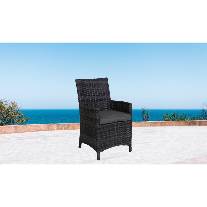 Bora Bora 2pk Patio Wicker Dining Chair Set - Gray - Teva Patio Furniture