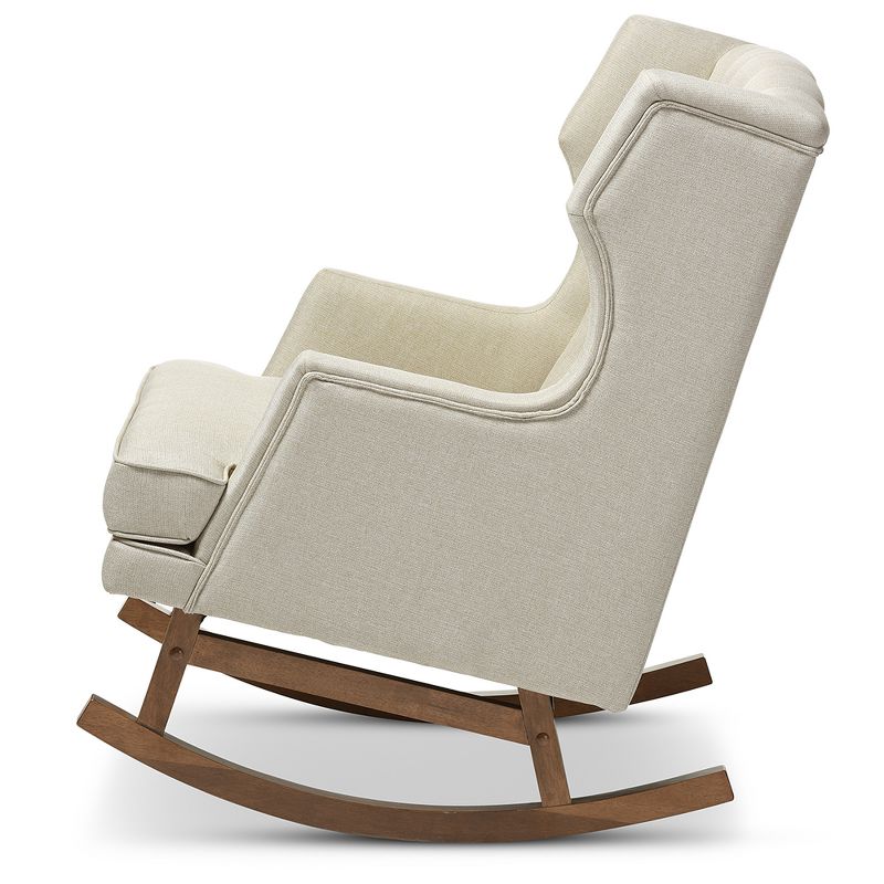 Wooden Rocking Chair Brown - Benzara