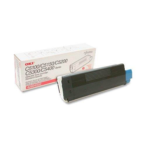 Okidata 42804502 Toner Cartridge, Laser, Type C6, 3000 Page Yield, Magenta