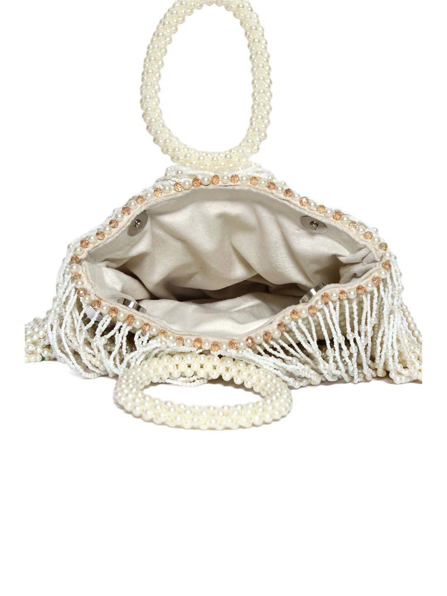 NR by Nidhi Rathi White Fabric Potli