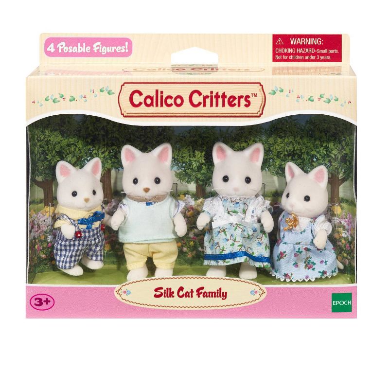 Calico Critters Silk Cat Family