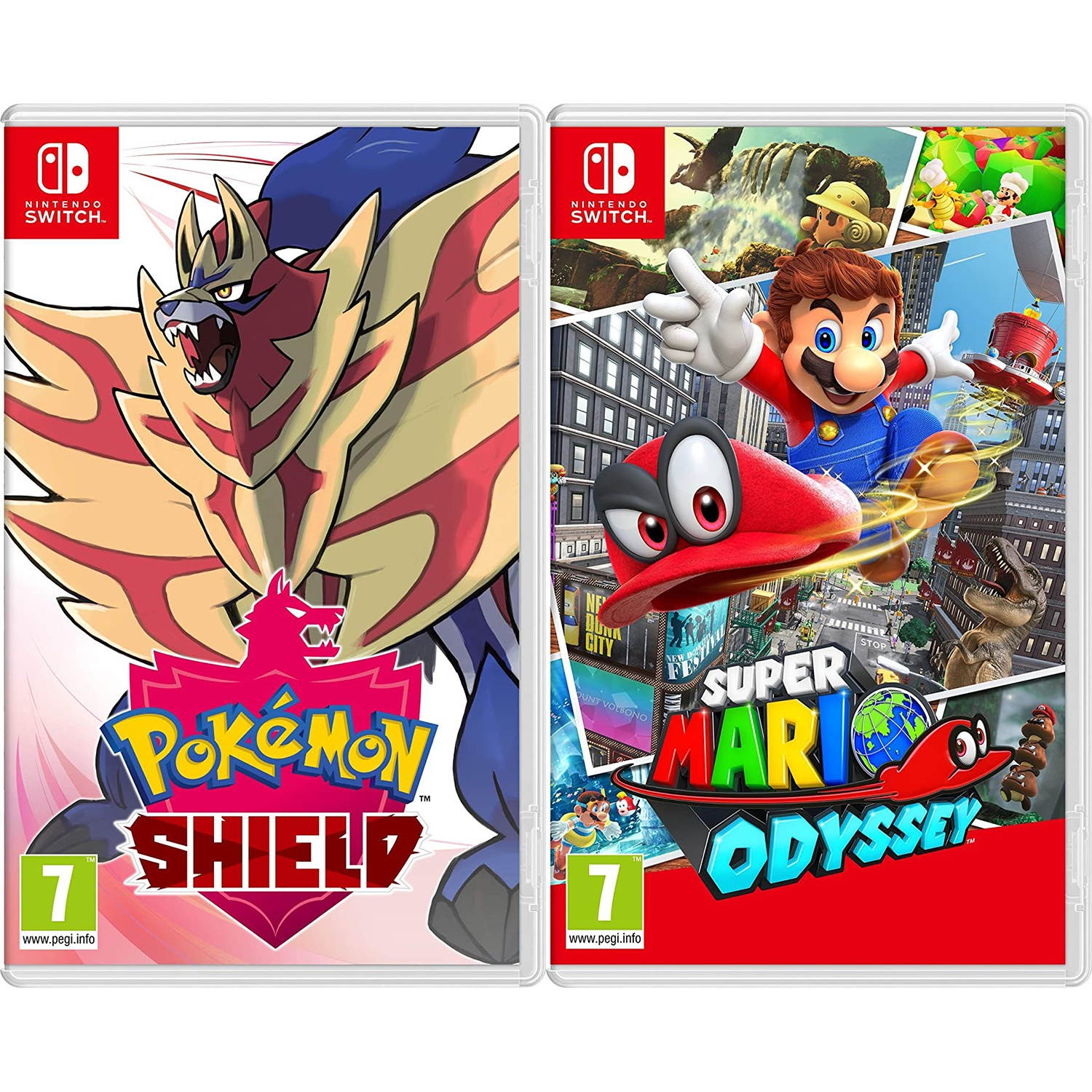 Nintendo Pokemon Shield Bundle with Super Mario Odyssey