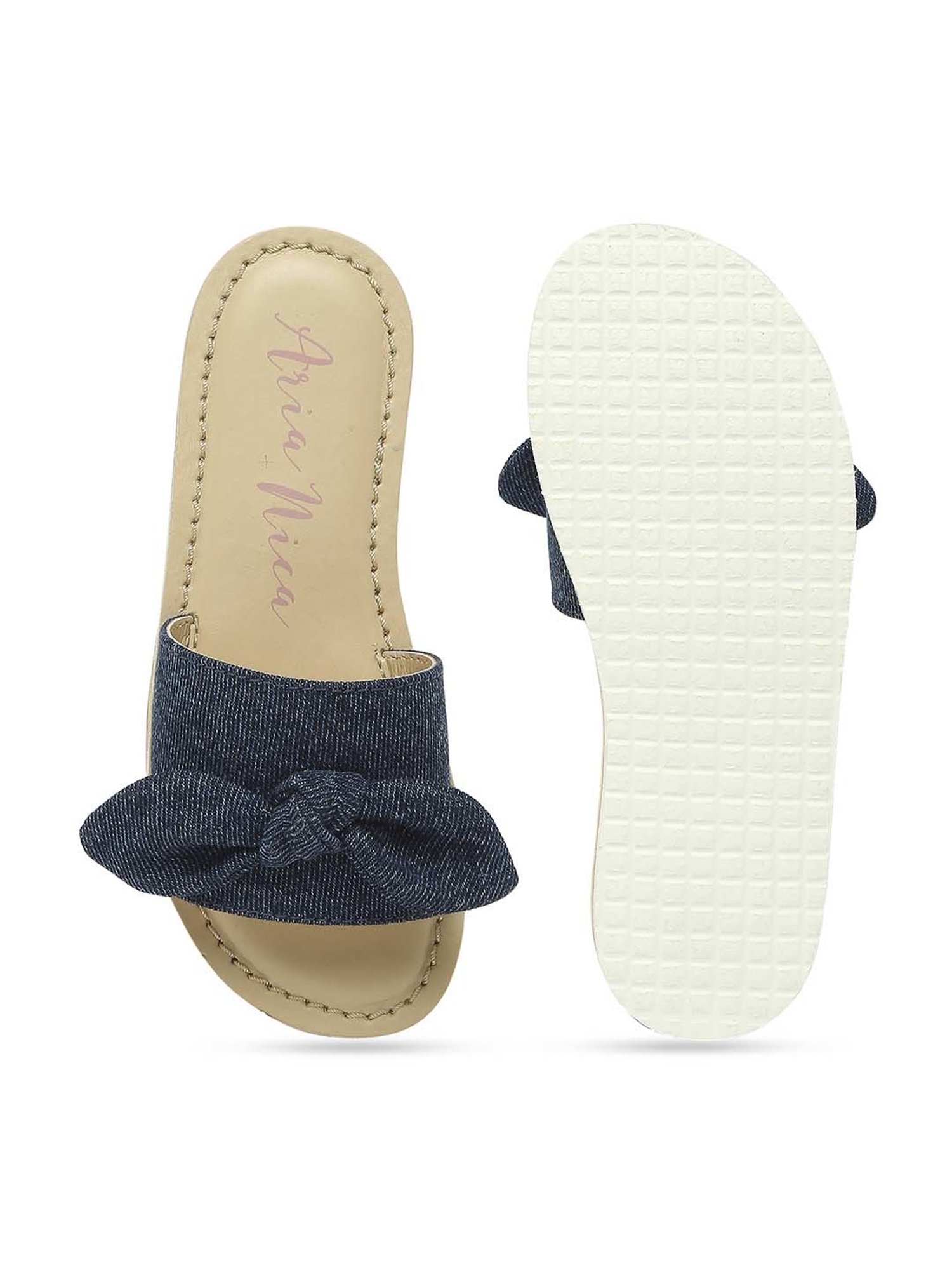 Aria Nica Kids PLAY Blue Casual Slides