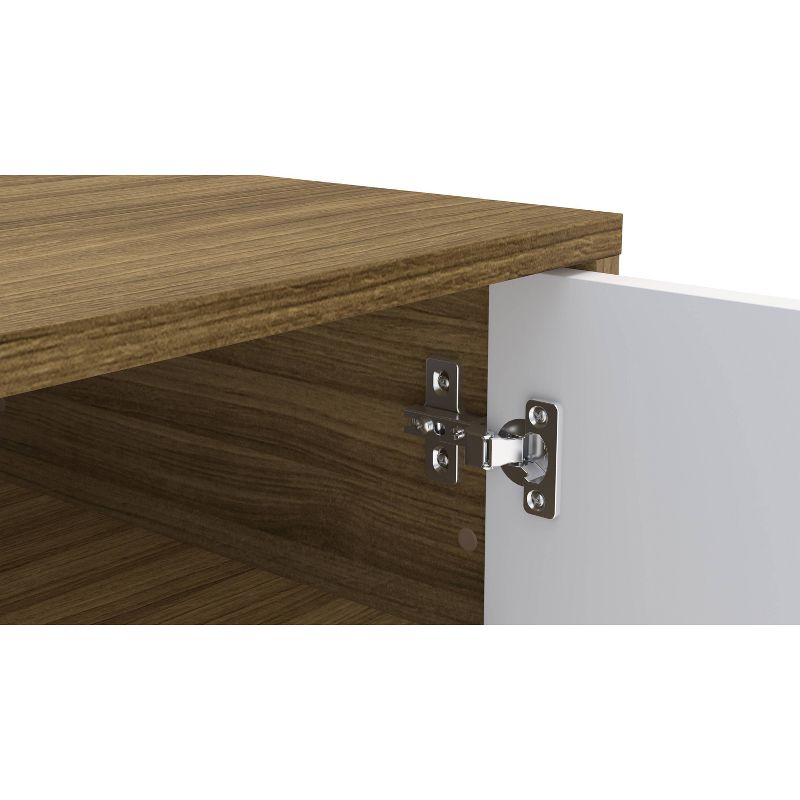 70" Dayton Tv Stand Walnut/White - Chique