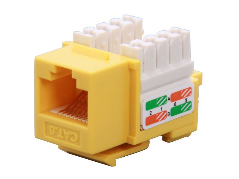 Micro Connectors CAT5 RJ45 Coupler F-F Straight