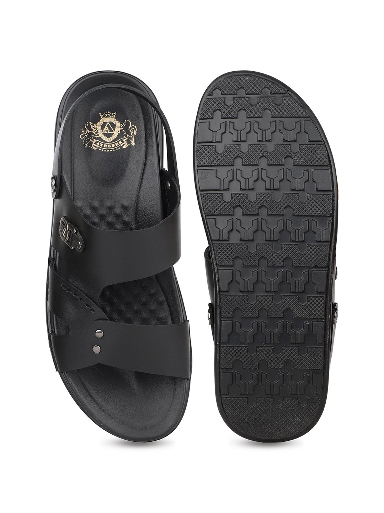 Atesber by Inc.5 Men's Black Sling Back Sandals