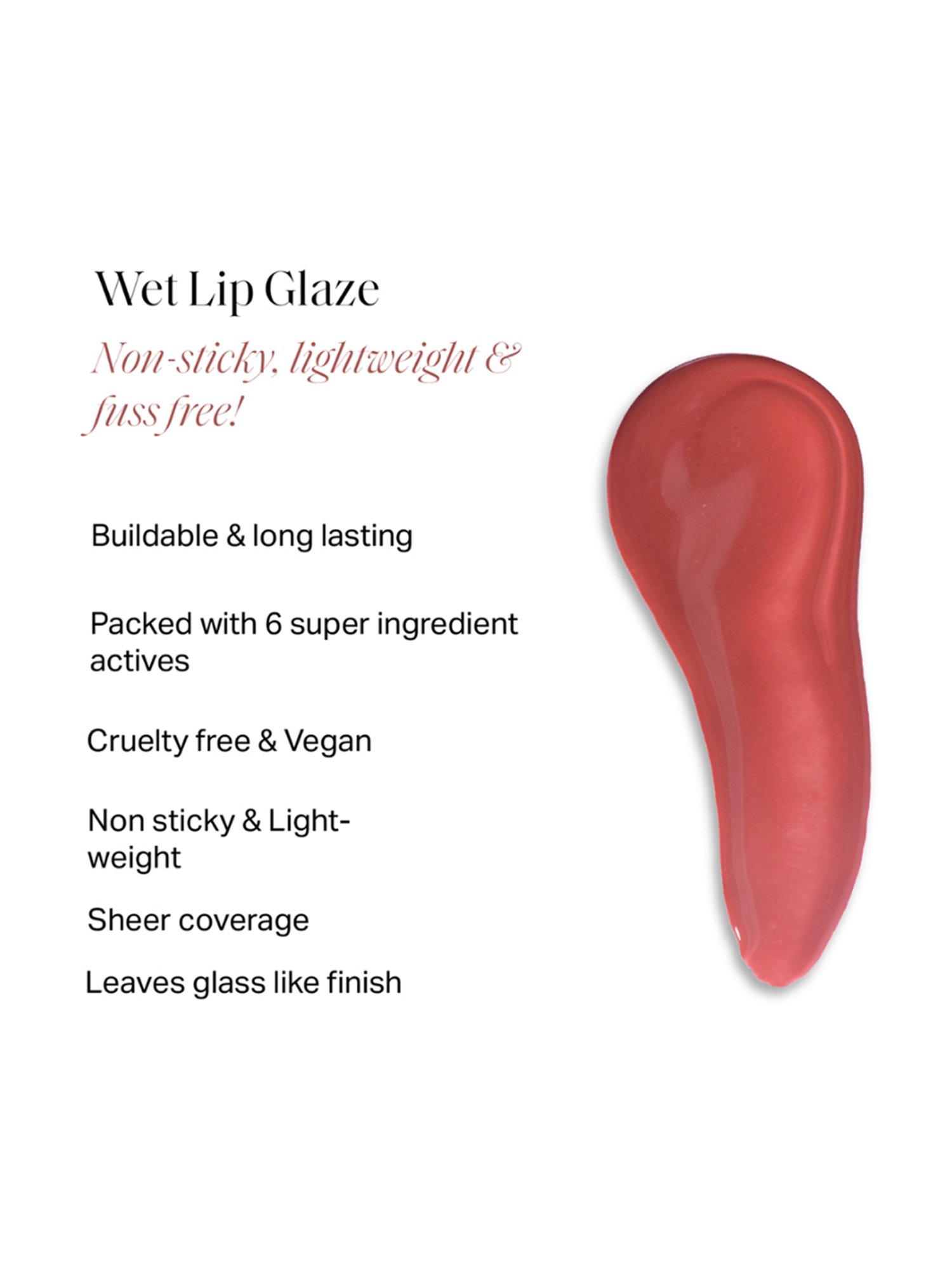 DIAM BEAUTY Wet Lip Glaze Maple Melt - 6 ml