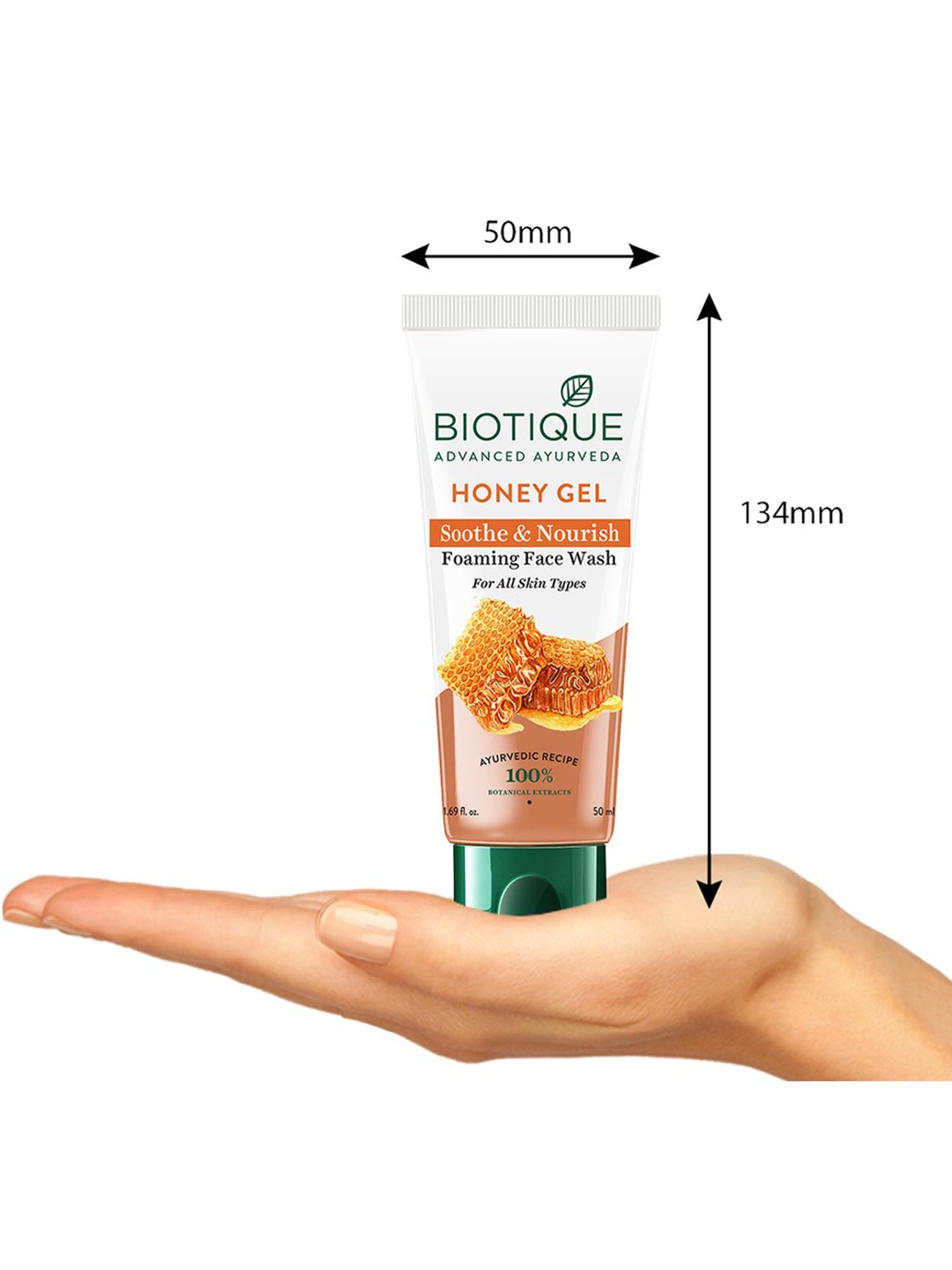Biotique Honey Gel Soothe & Nourish Foaming Face Wash - 50 ml