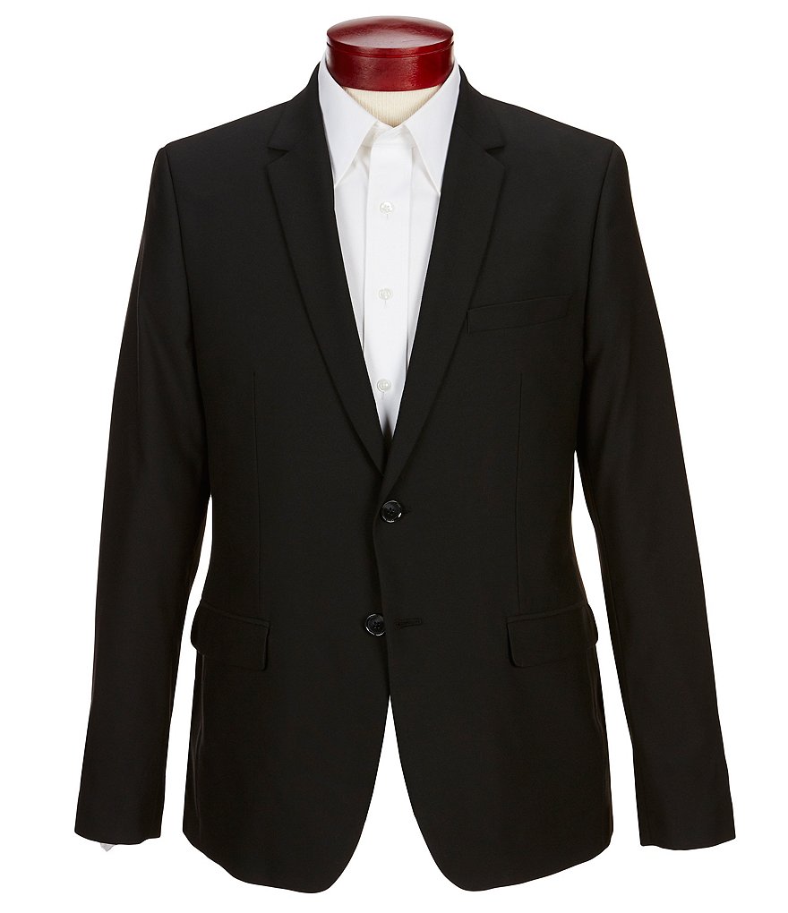 Calvin Klein Slim-Fit Infinite Cool Fine Cord Stripe Suit Separates Blazer