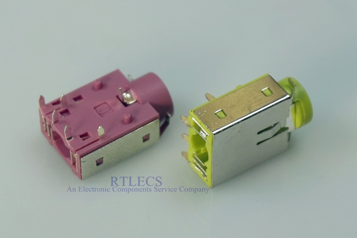 10 pcs Notebook TRS 3.5 mm audio Jack Through Holes PCB Horizontal 6 Pin 3 Pole Right Angle Tip Switch NO Ring Switch NC Shield