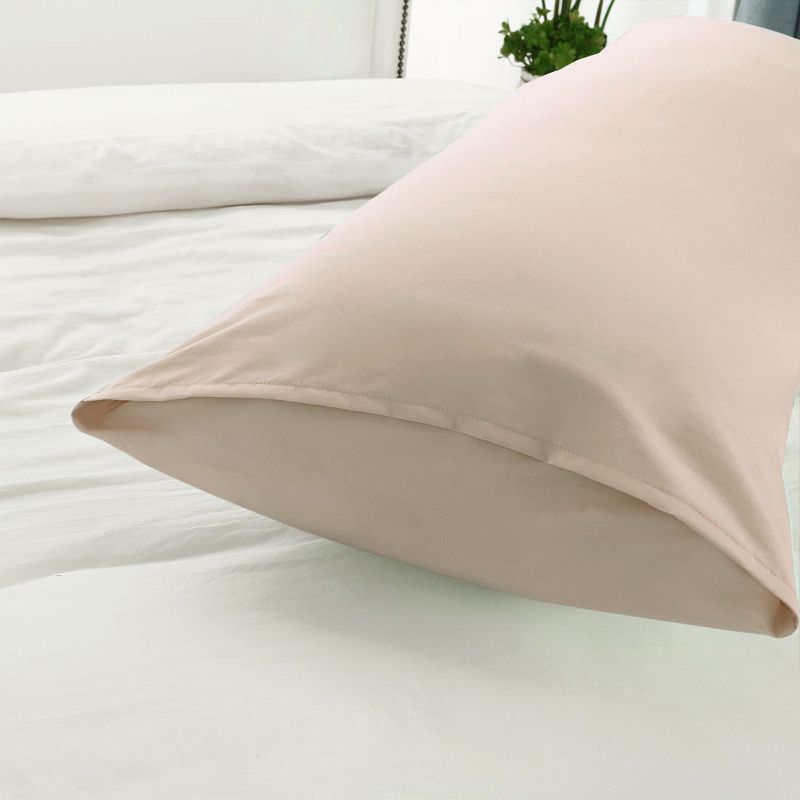 1 Pc Body 1800 Series Soft Brushed Microfiber Pillowcase Khaki - PiccoCasa