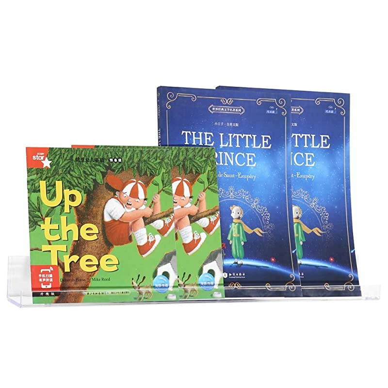 6 Pack 15 Inch Acrylic Invisible Kids Floating Bookshelf for Kids Room,Modern Picture Ledge Display Toy Storage Wall Shelf,Clear