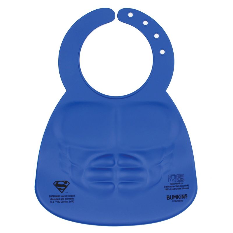 Bumkins DC Comics Silicone Muscle Bib - Superman