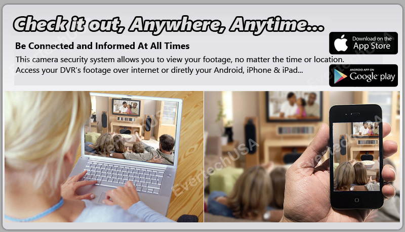 Evertech 32 Channel H.265 Security DVR with 8TB Hard Drive 16 Audio Input Surveillance Standalone Recorder Supports 1080p AHD TVI CVI and Analog (960H) Cameras, Easy Remote Access