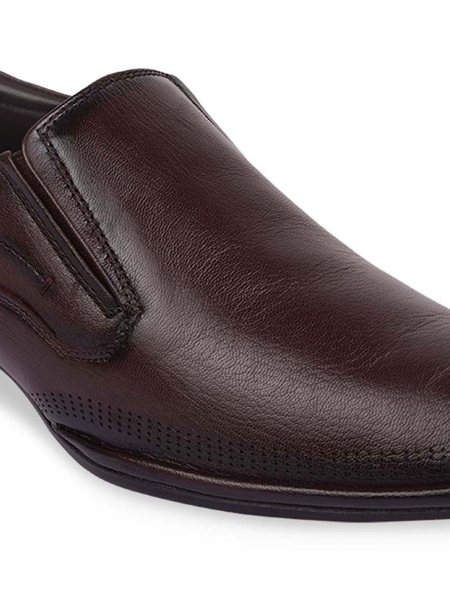 Regal Men's Brown Formal Slip-Ons