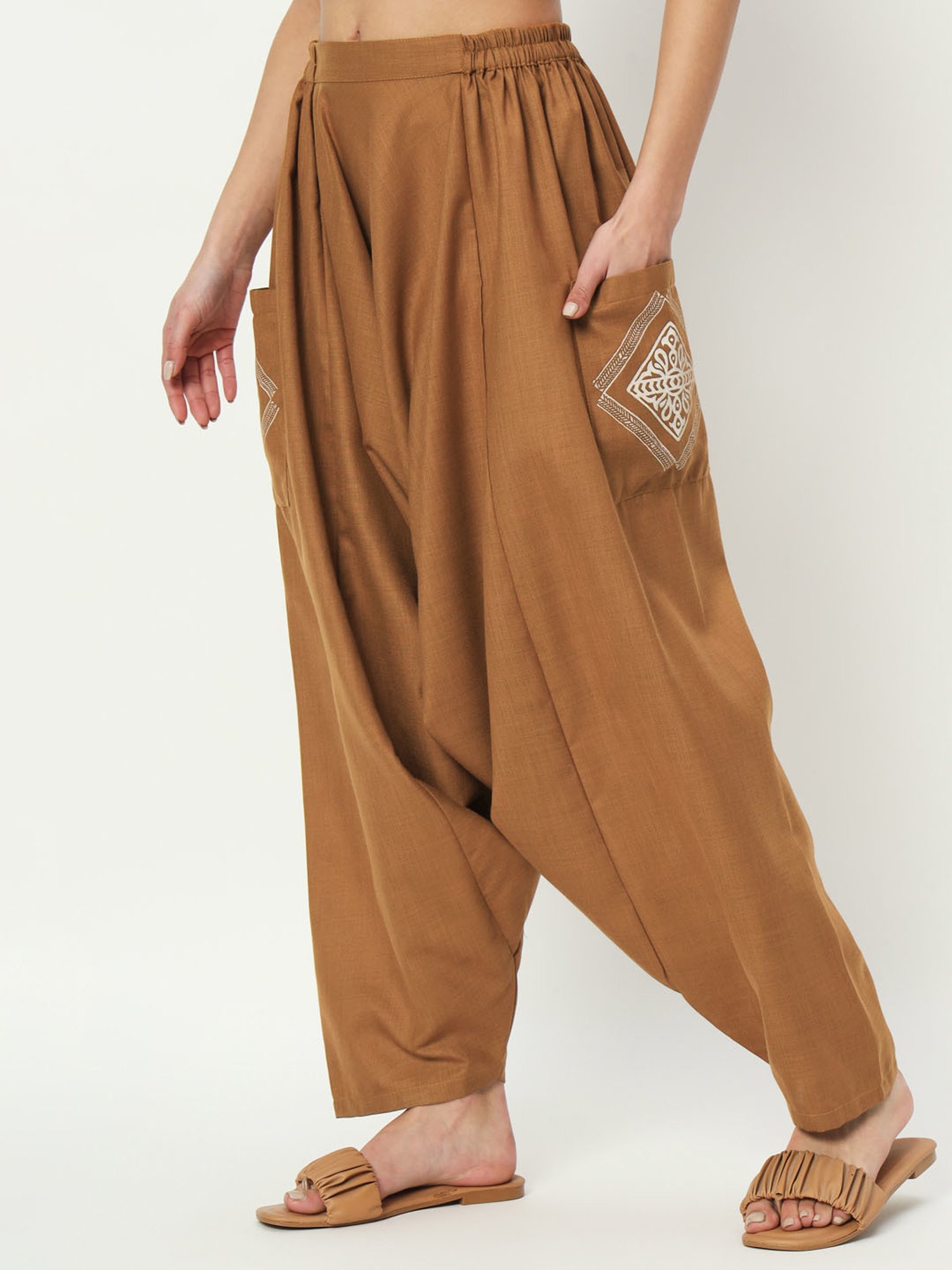 9rasa Mustard Cotton Pants
