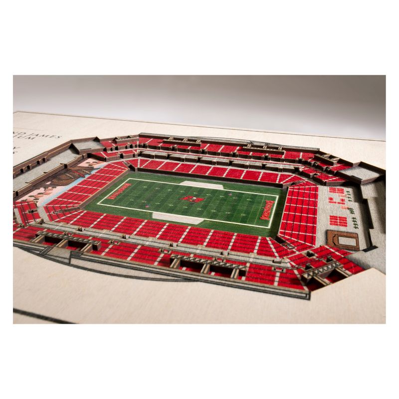 NFL Tampa Bay Buccaneers 5-Layer Stadiumviews 3D Wall Art