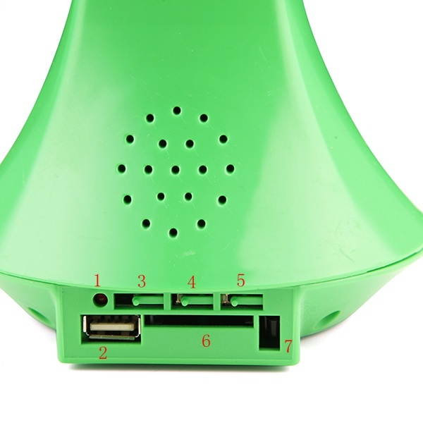 World Cup Rotating RGB LED Stage Light With Sound Mode MP3 Remote Controller U Disk White