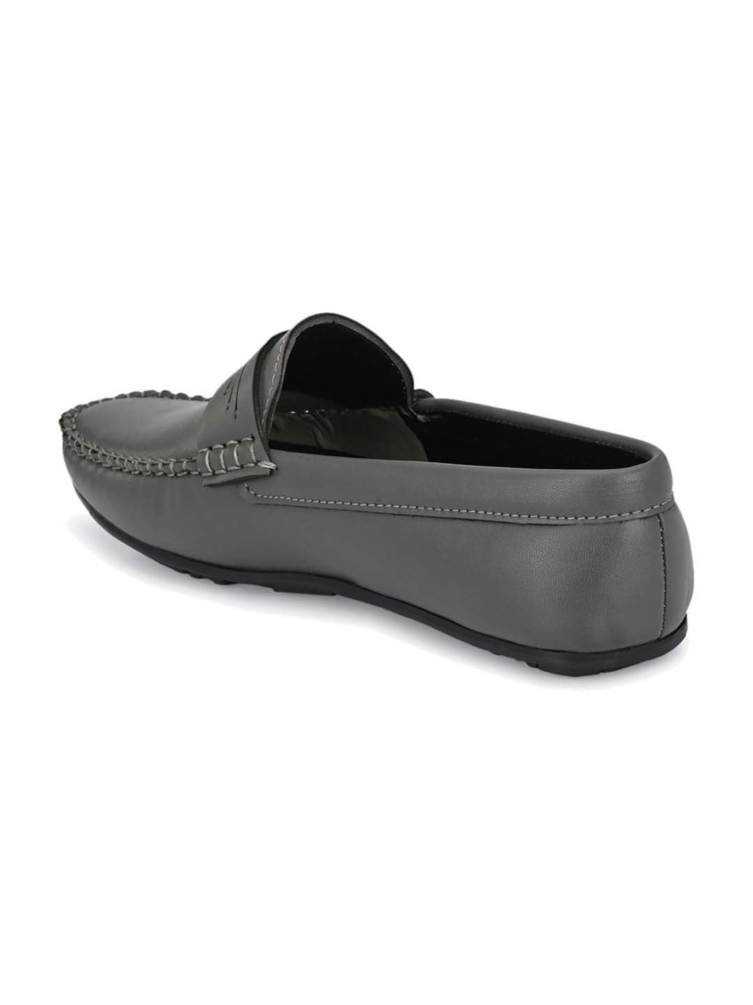 El Paso Men's Grey Casual Loafers