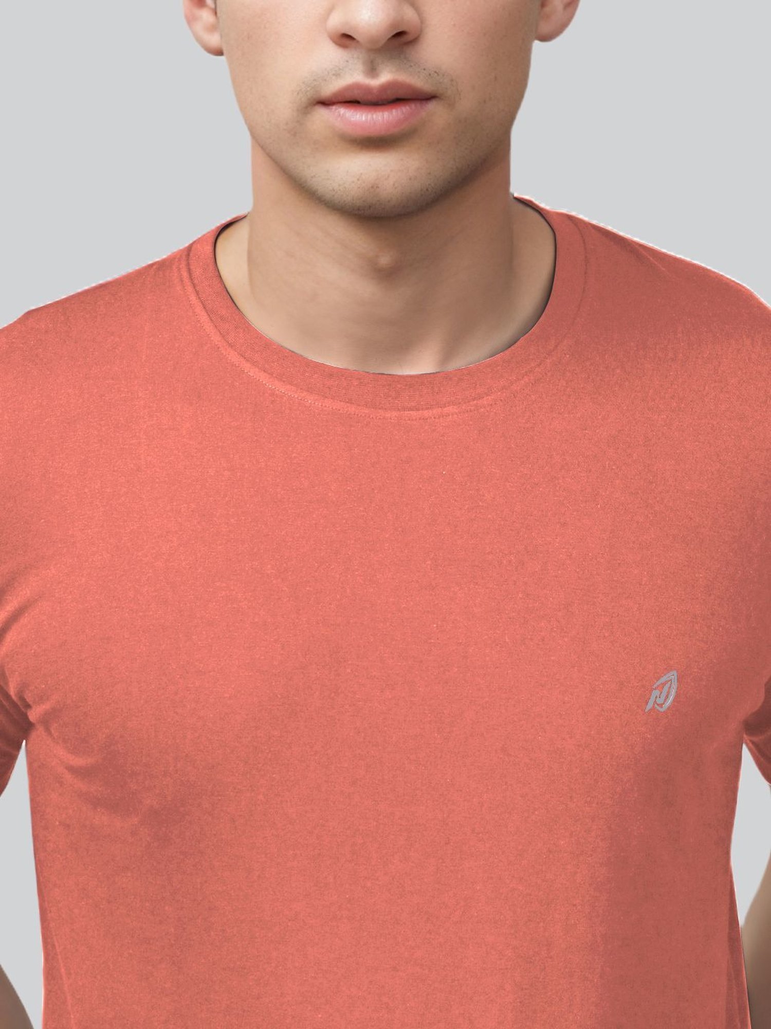 Lux Nitro Grey & Brown Regular Fit T-Shirt