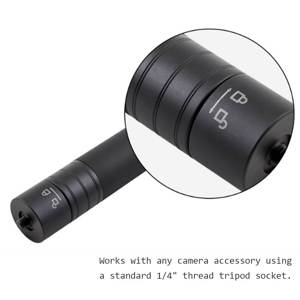 Adjustable DSLR Camera Extension Pole Rod Stick 1/4" 3/8" Smartphone Gimbal Stabilizer Monopod Compatible for WG2/G5/SPG