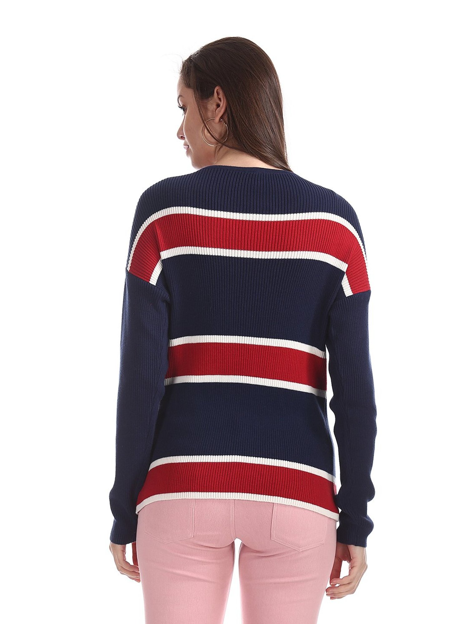 U.S. Polo Assn. Blue Striped Sweater