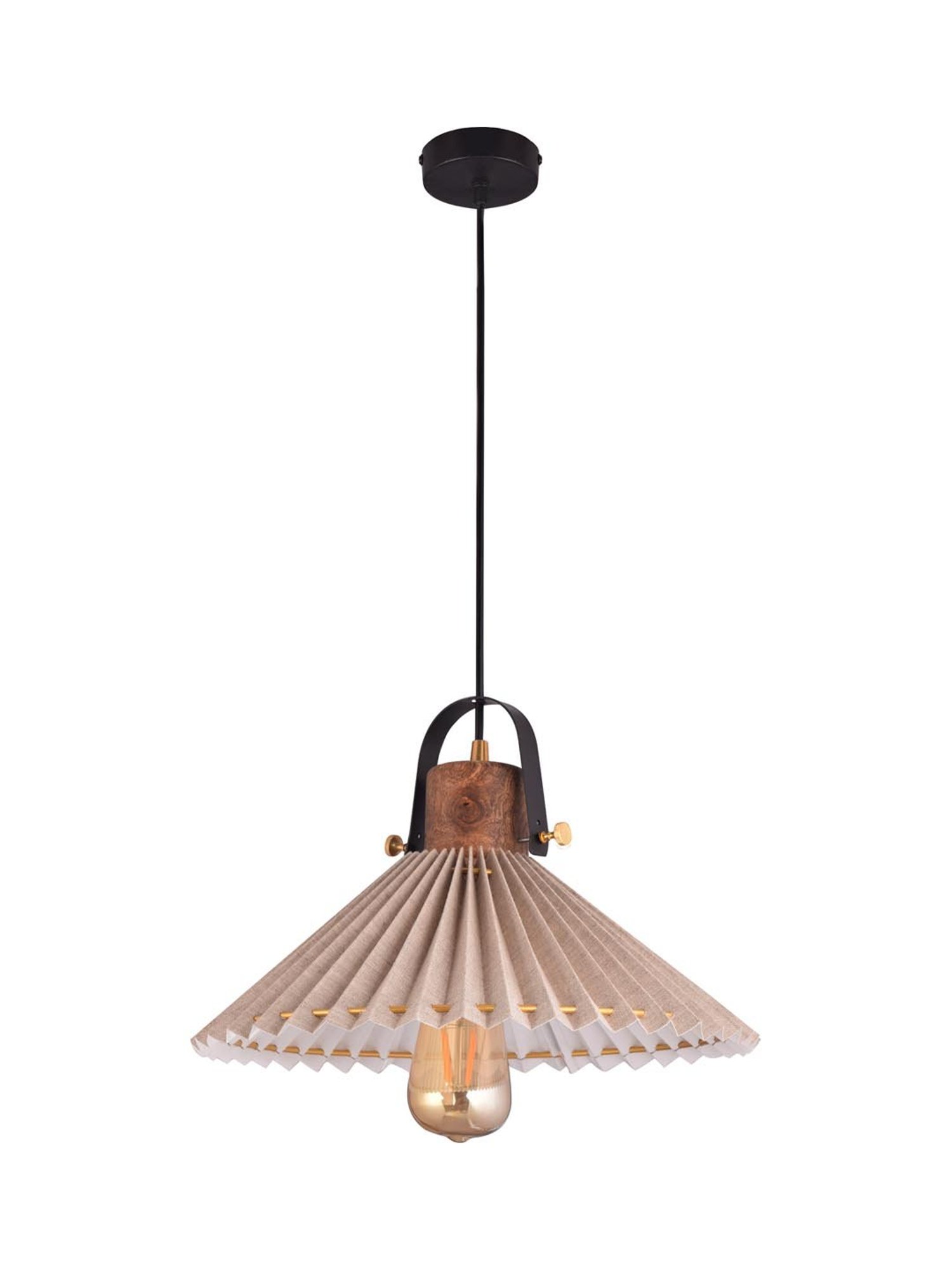 Kapoor E Illuminations Dolmen Beige Steel Hanging Light - Set of 1