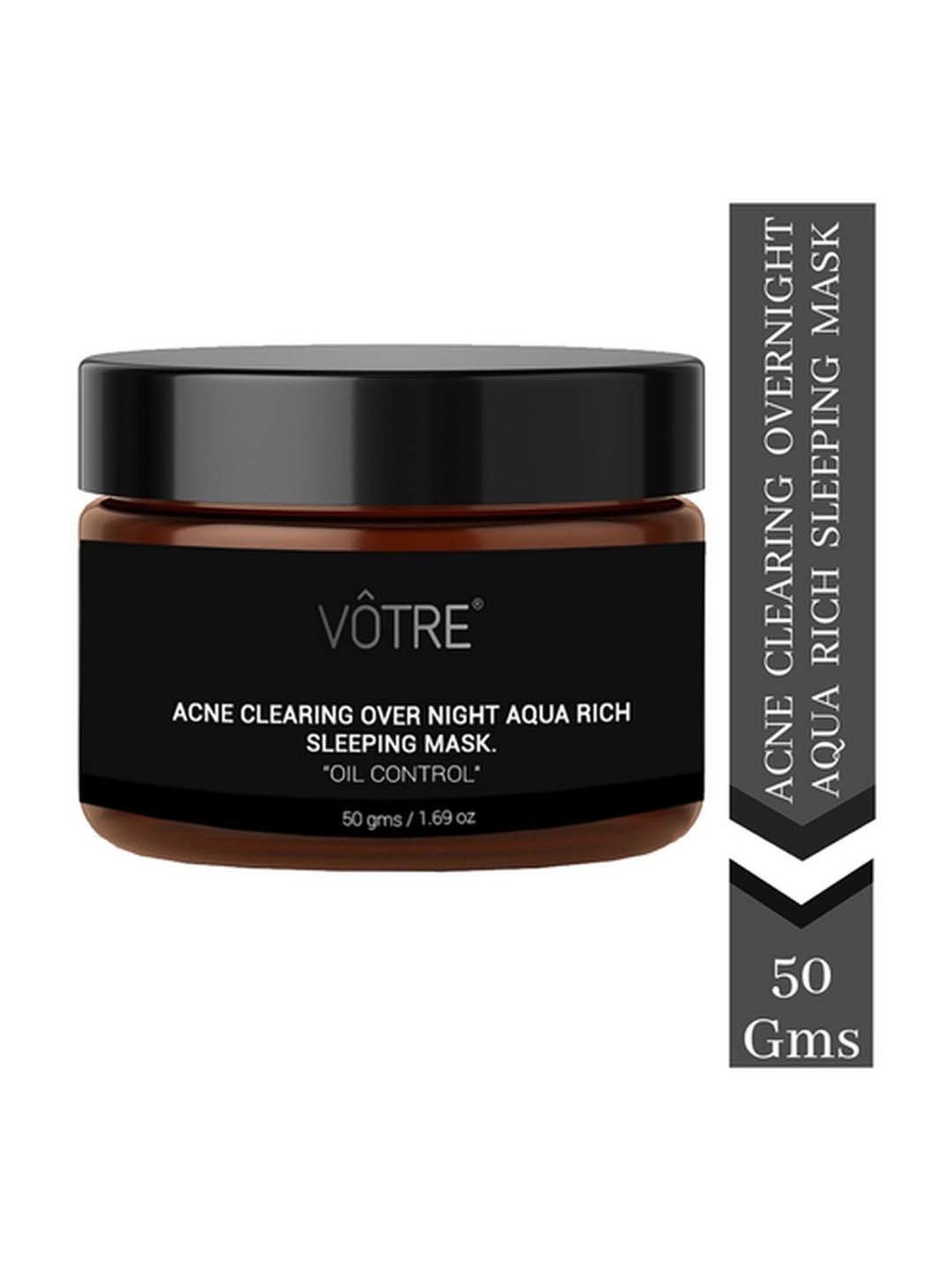 Votre Acne Clearing Over Night Aqua Rich Sleeping Mask Oil Control - 50 gm