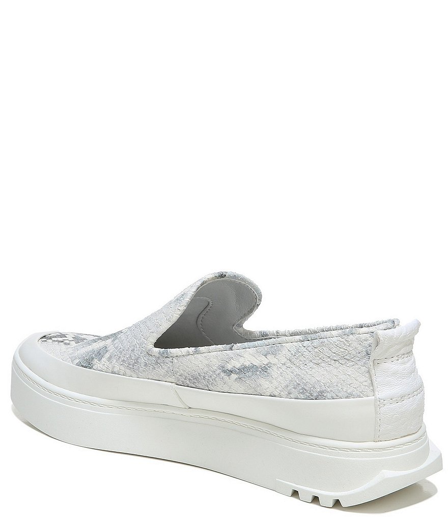 Sarto by Franco Sarto Debra2 Snake Print Leather Platform Slip Ons
