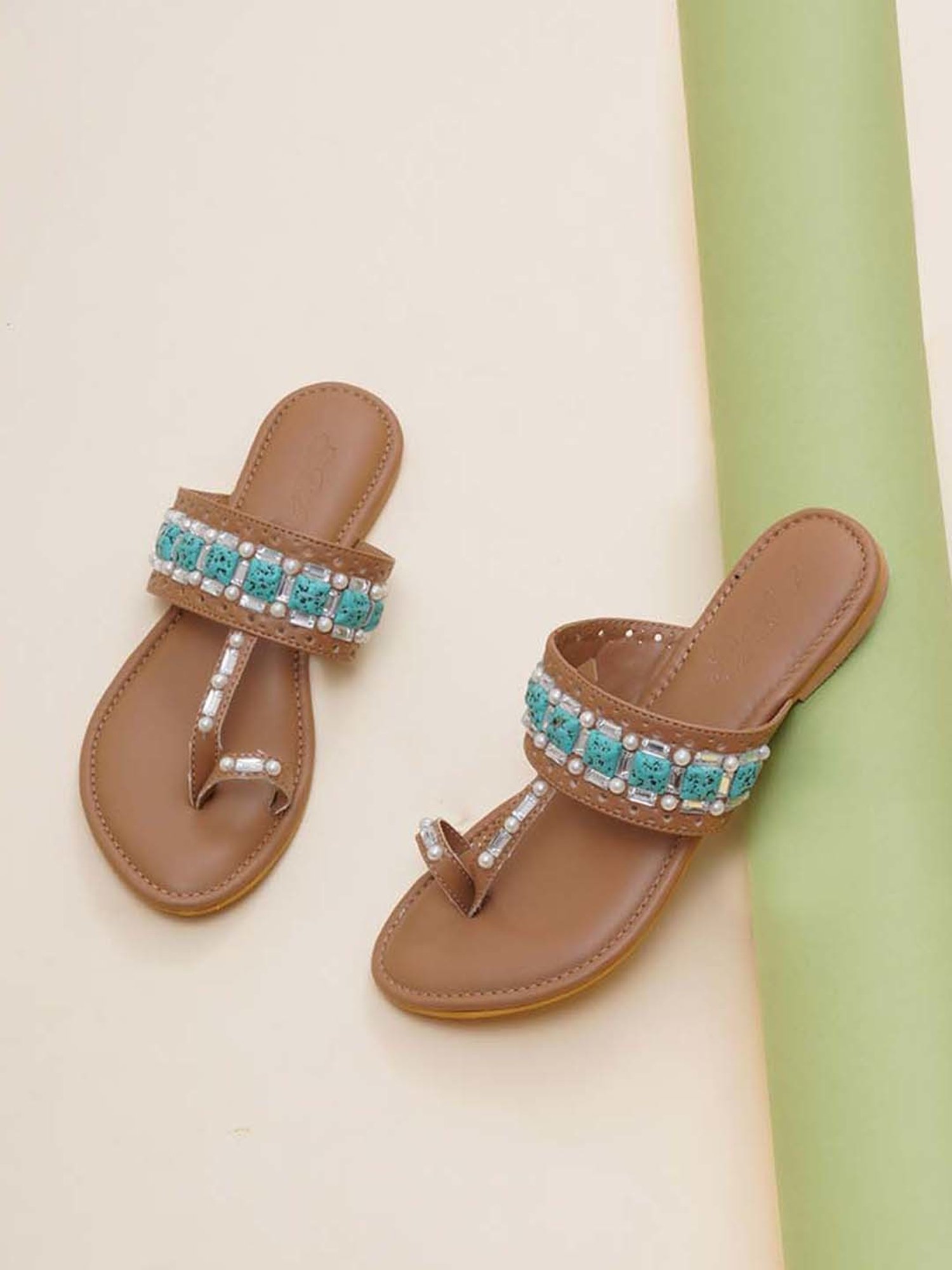 Sole House Women's Nude Toe Ring Sandals