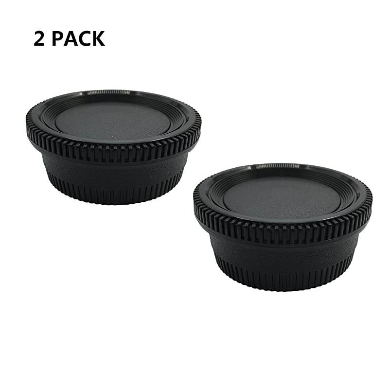 2 Set Body Cap amp Camera Rear Len Cover for Nikon FAI Mount DSLR Fit D7500D750 D700 D810D800 D800E D610 D600 D40 D50D5D500 D60 D70 D70S D80 D40X D90 D3400