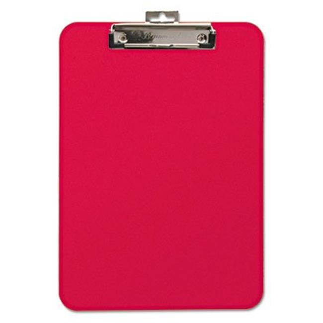 Baumgartens Unbreakable Recycled Clipboard 1/4" Capacity 8 1/2 x 11 Red 61622