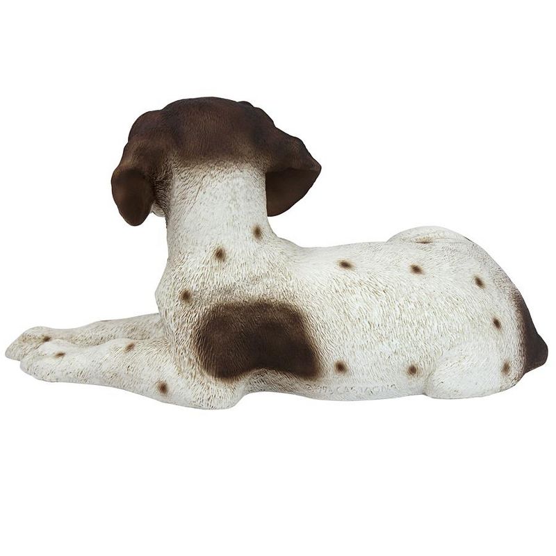 Design Toscano Brown & White Pointer Puppy Dog Statue - White