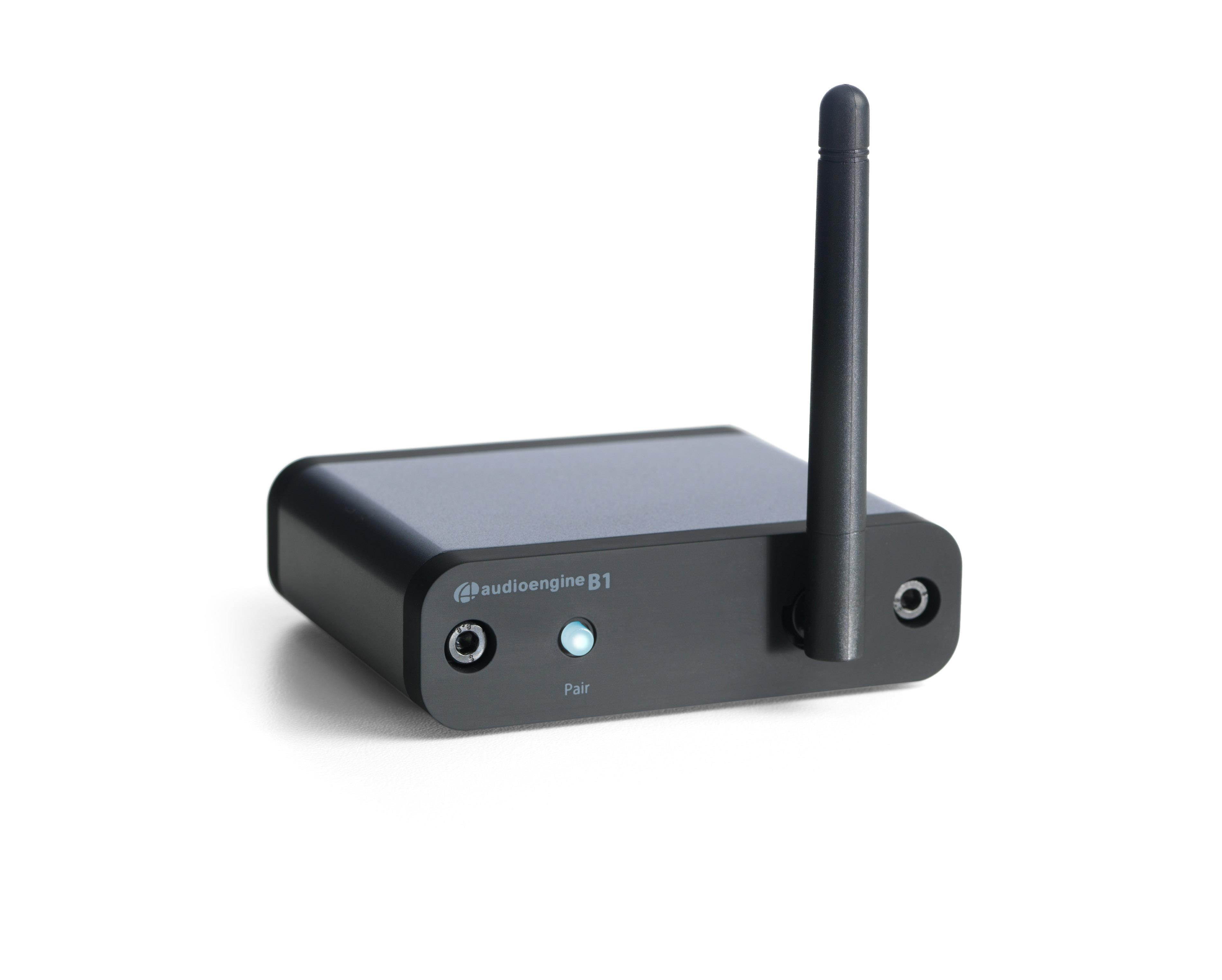 Audioengine A5+ Limited Edition Powered Desktop Speaker Package (White) With B1 Bluetooth Music Receiver