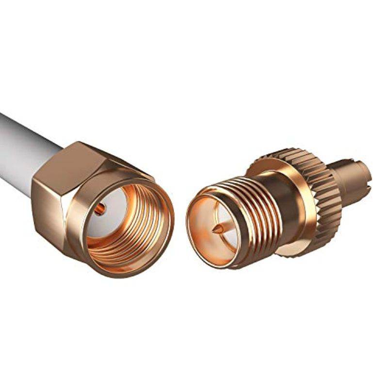 Tupavco TP514 Yagi Directional Antenna 3G/4G/LTE 9dBi 806MHz-960MHz and 1.7-2.5GHz 2FT Cable w/ 2FT RP-SMA Male Cable to TS-9 Adapter - Cell Phone Signal Booster Log Periodic Cellular (TP514)