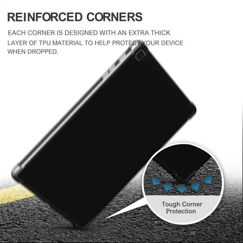 KIQ Slim & Lightweight Premium TPU Skin Case Cover for Samsung Galaxy Tab A7 10.4 2020 T500 SM-T500 [Black]