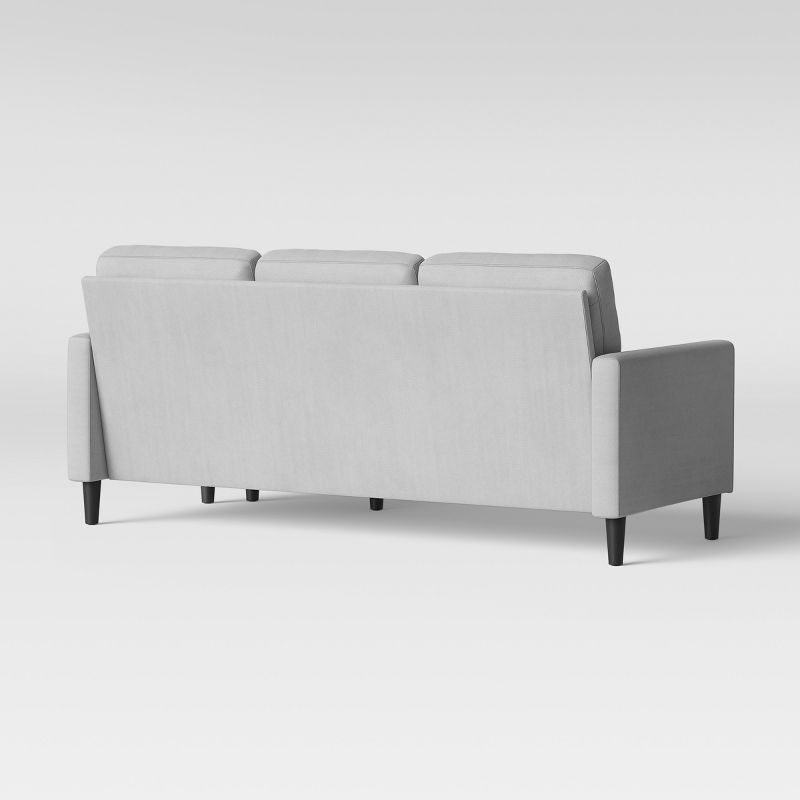 5pc French Seamed Sectional Mona Abstract Gray - Project 62™