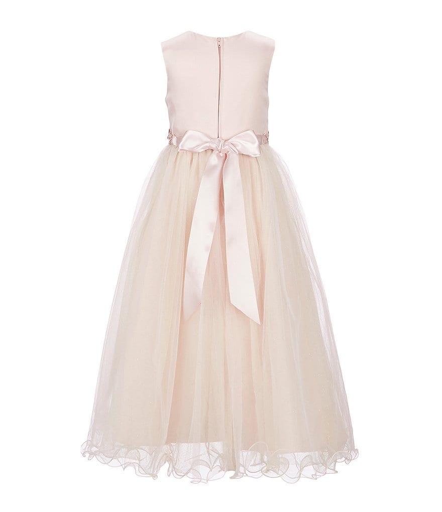 Badgley Mischka Little Girls 4-6X 3D Floral Hi-Low Dress