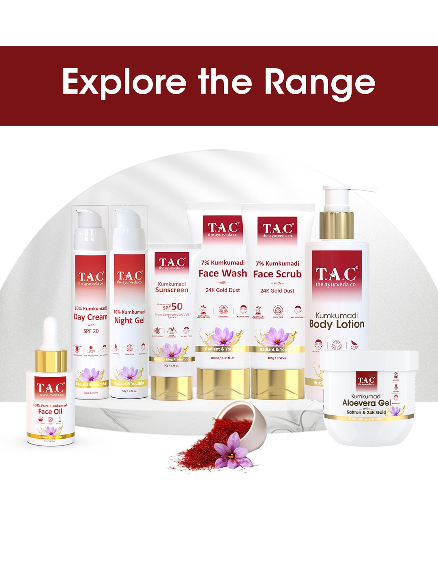 TAC - The Ayurveda Co. Kumkumadi Body Lotion - 250 ml