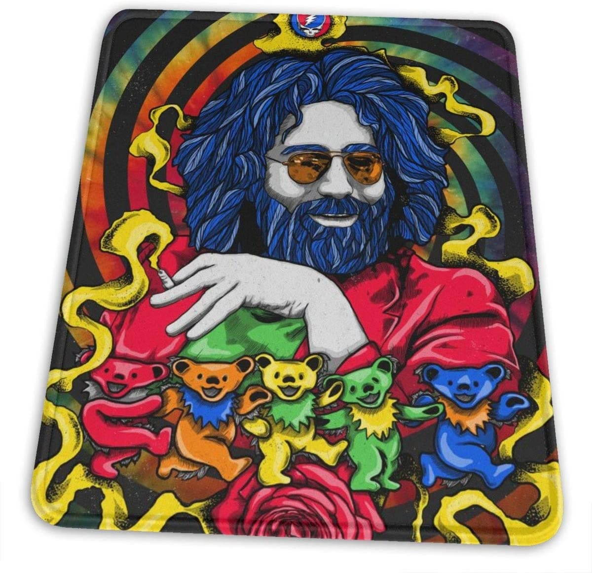 Grate-ful Dead Mouse Pad Dancing Bear Printed Mousepad Colorful Gaming Mouse Pads Non - Slip Rubber Base for Computer Game 7.1x8.7 in/18x22 cm