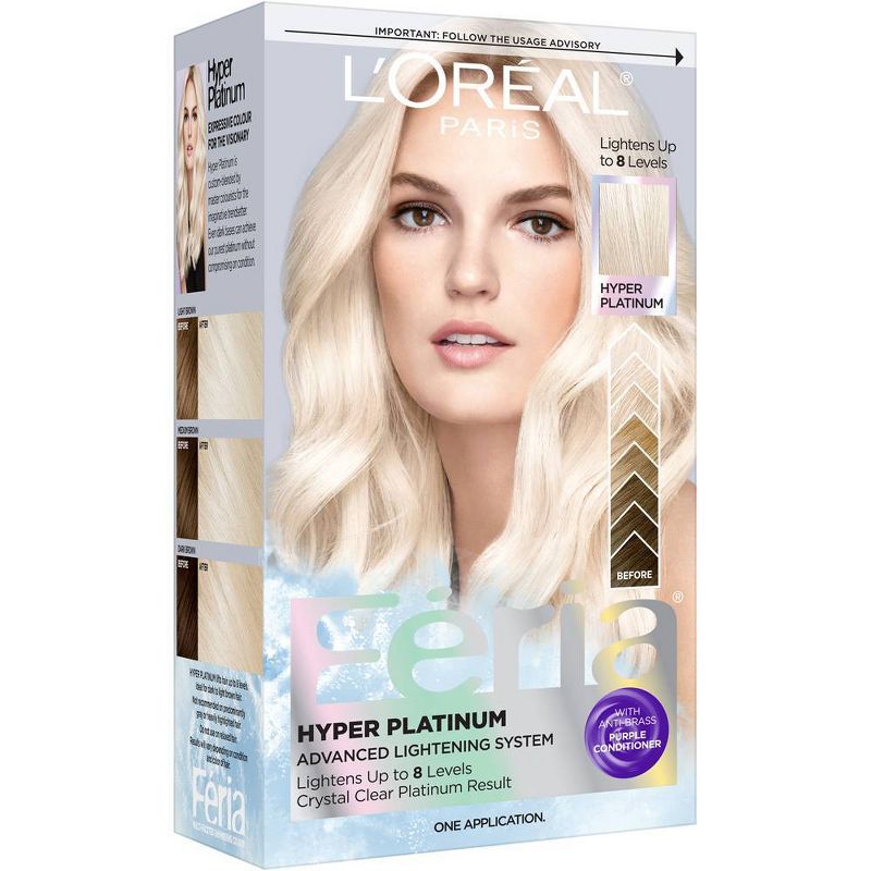 L'Oreal Paris Feria Hyper Platinum Advanced Lightening System Bleach Hyper Platinum