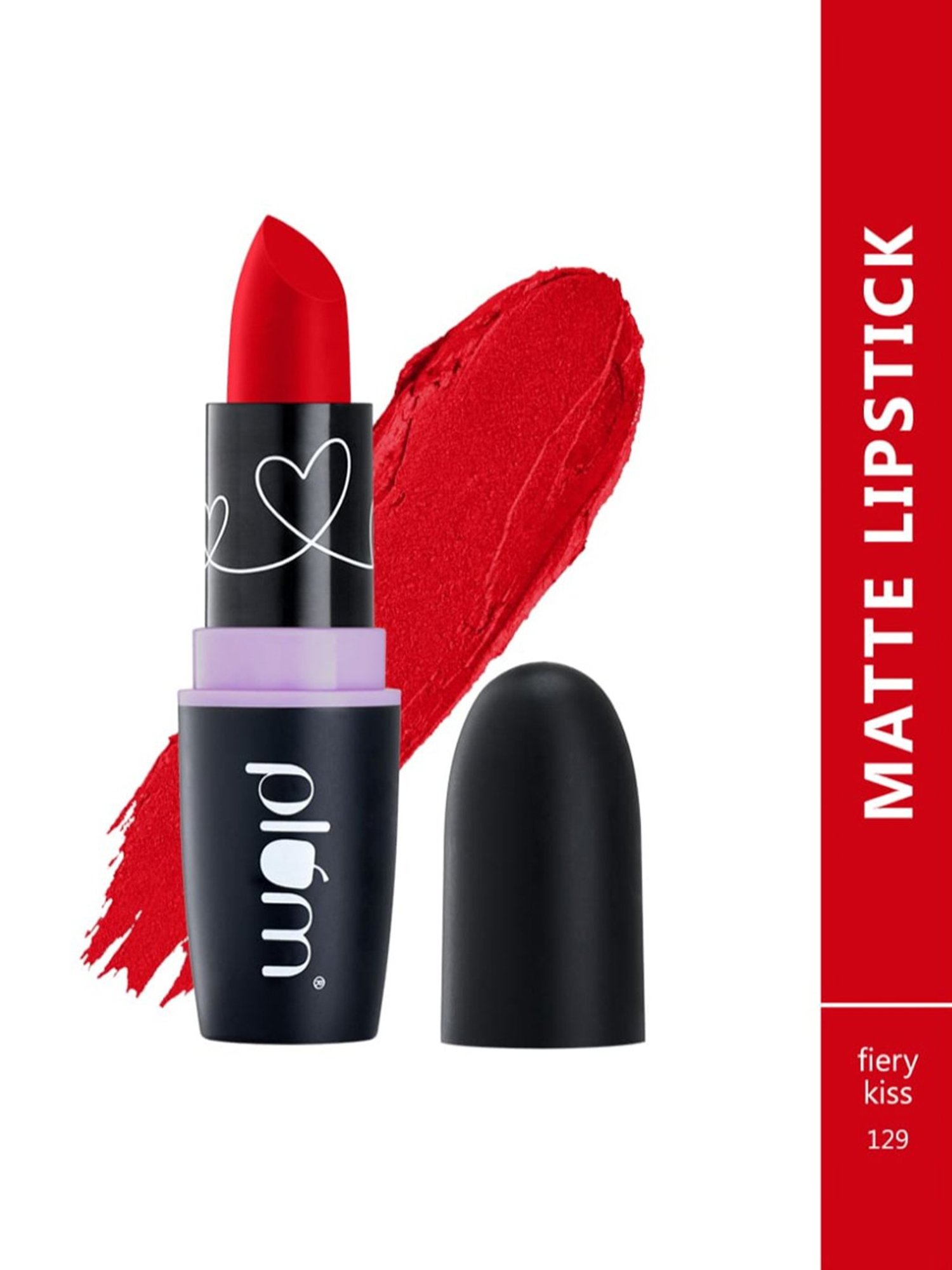 Plum Matterrific Lipstick Fiery Kiss 129 - 4.2 gm