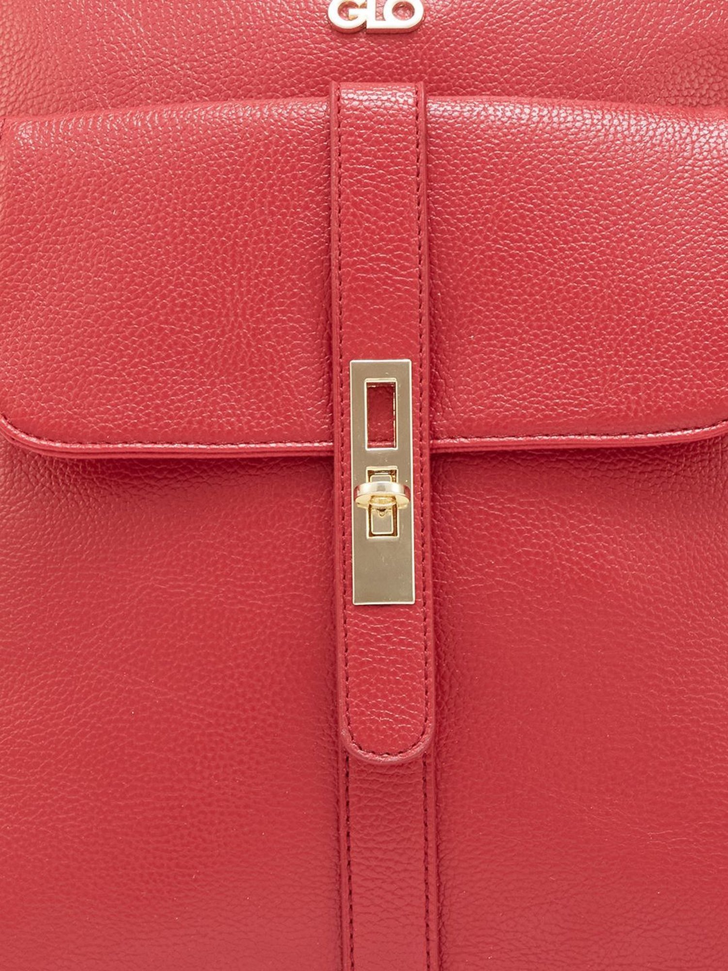 Globus Red Solid Medium Backpack