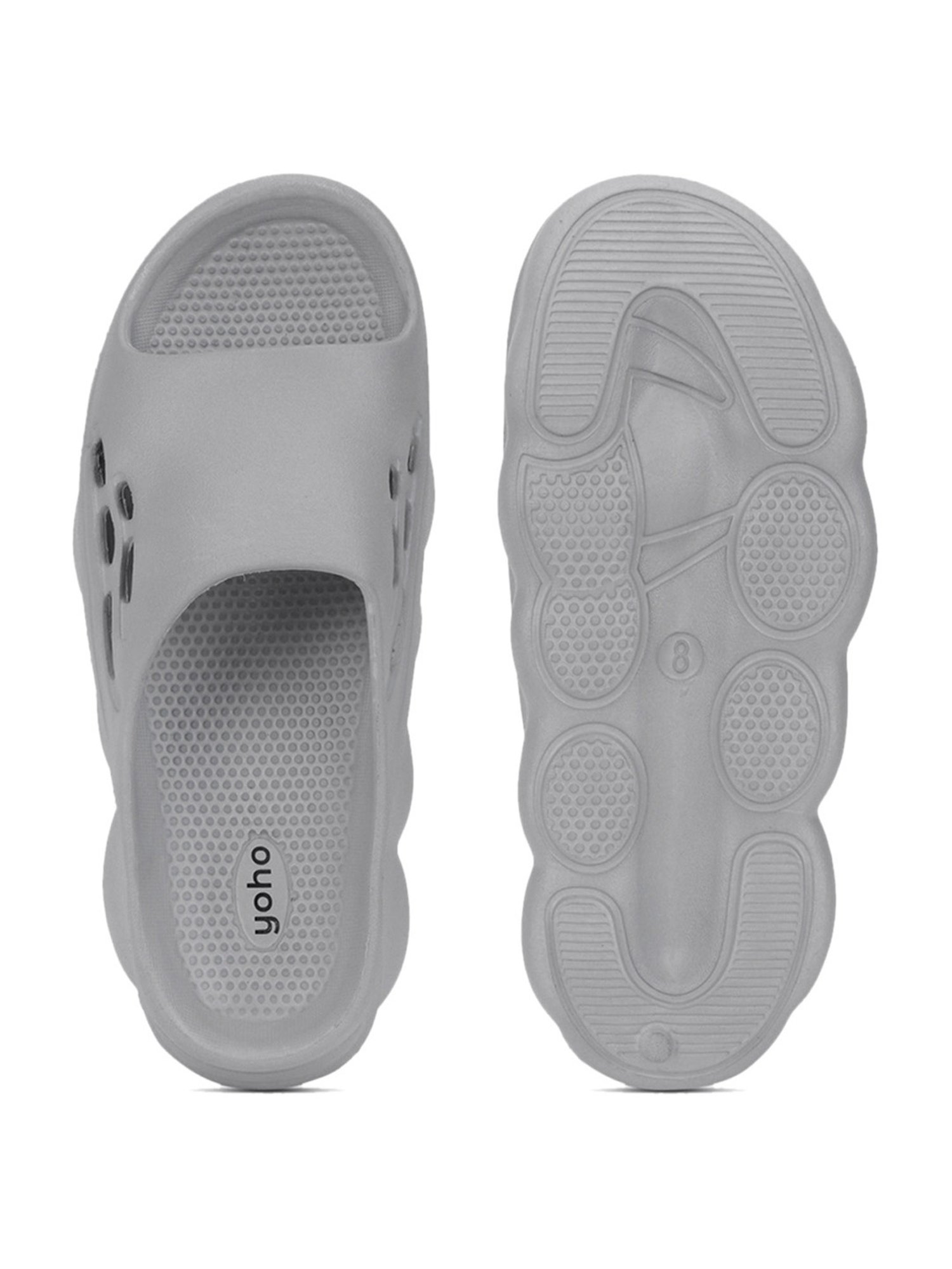 Yoho Men's Dolphy Smoke Grey Slides