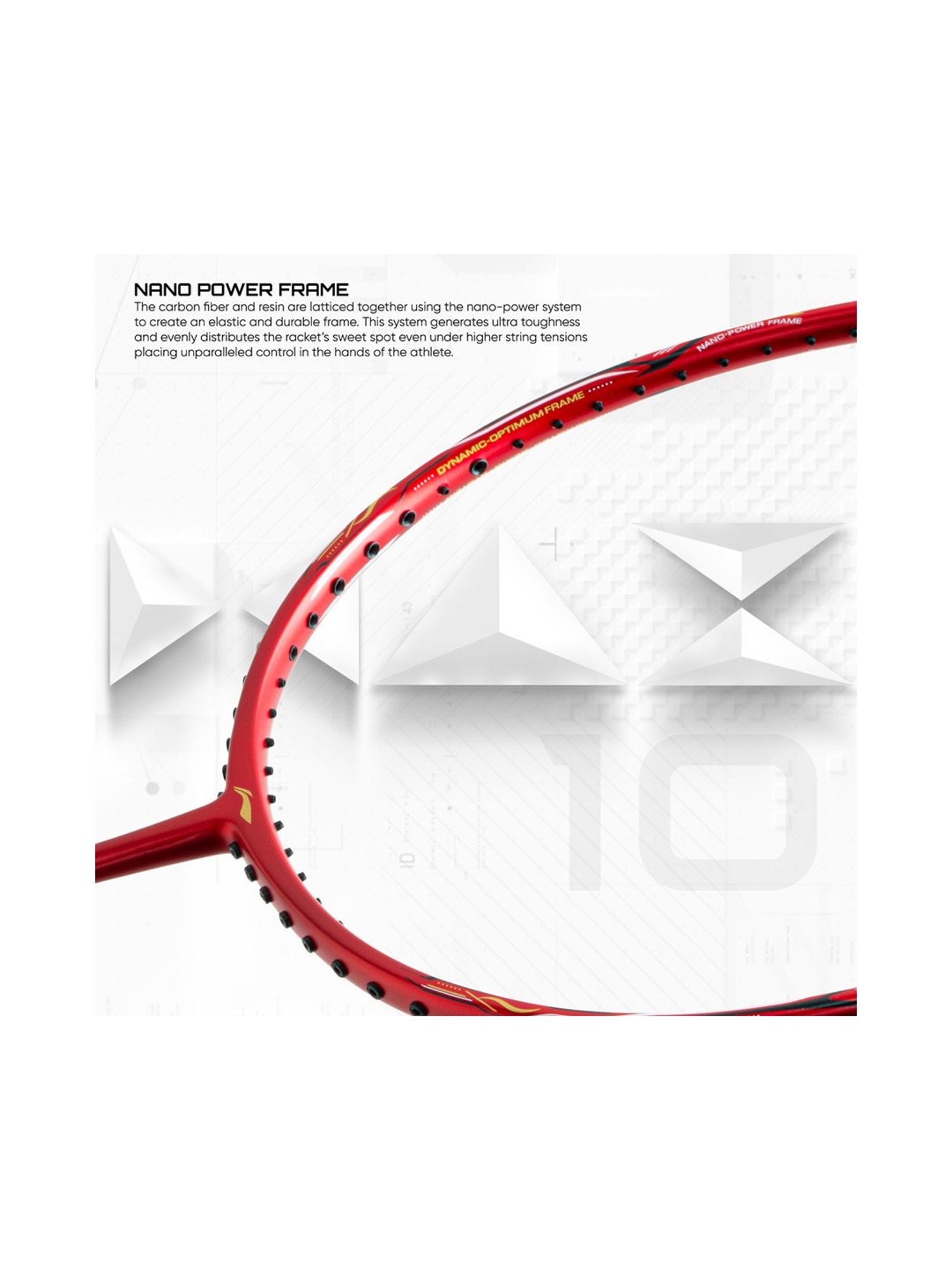Li-Ning G-Force Superlite Max 10 Badminton Racket (Red) Size - Medium
