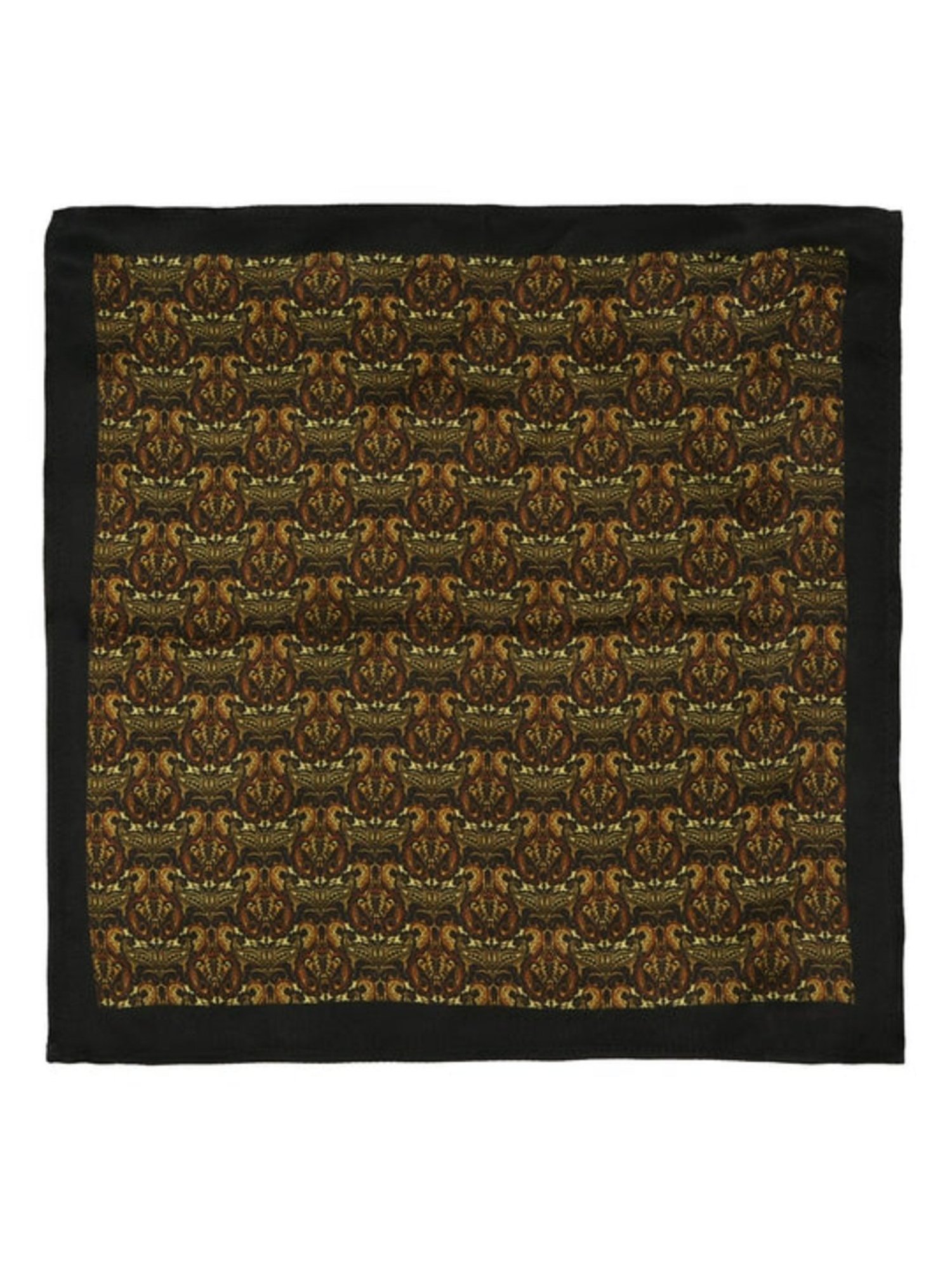 CHOKORE Brown Printed Pocket Square
