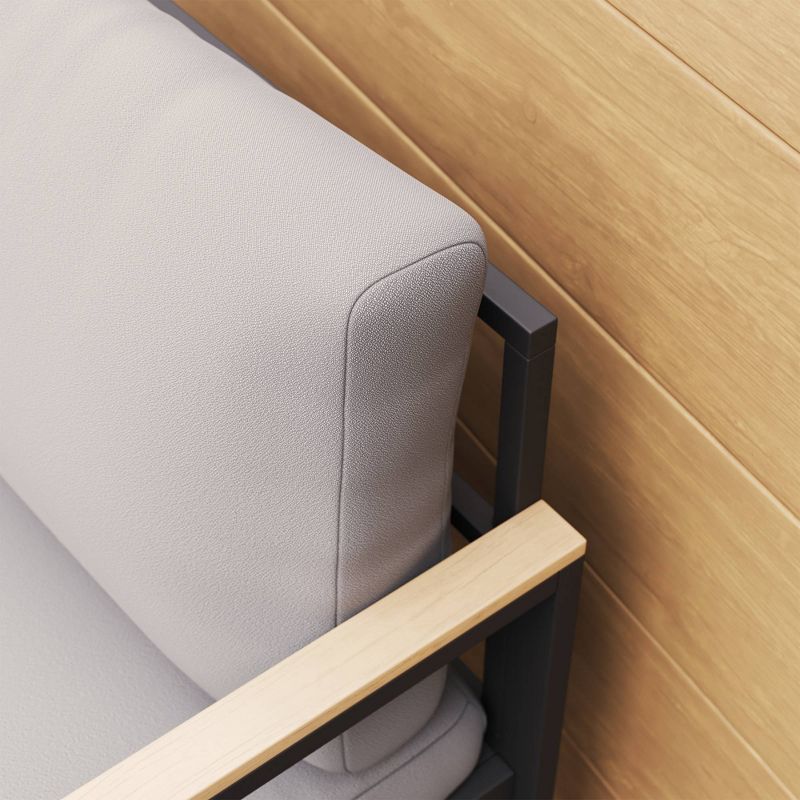 Outdoor Metal Sofa with Cushions - Brookside Home