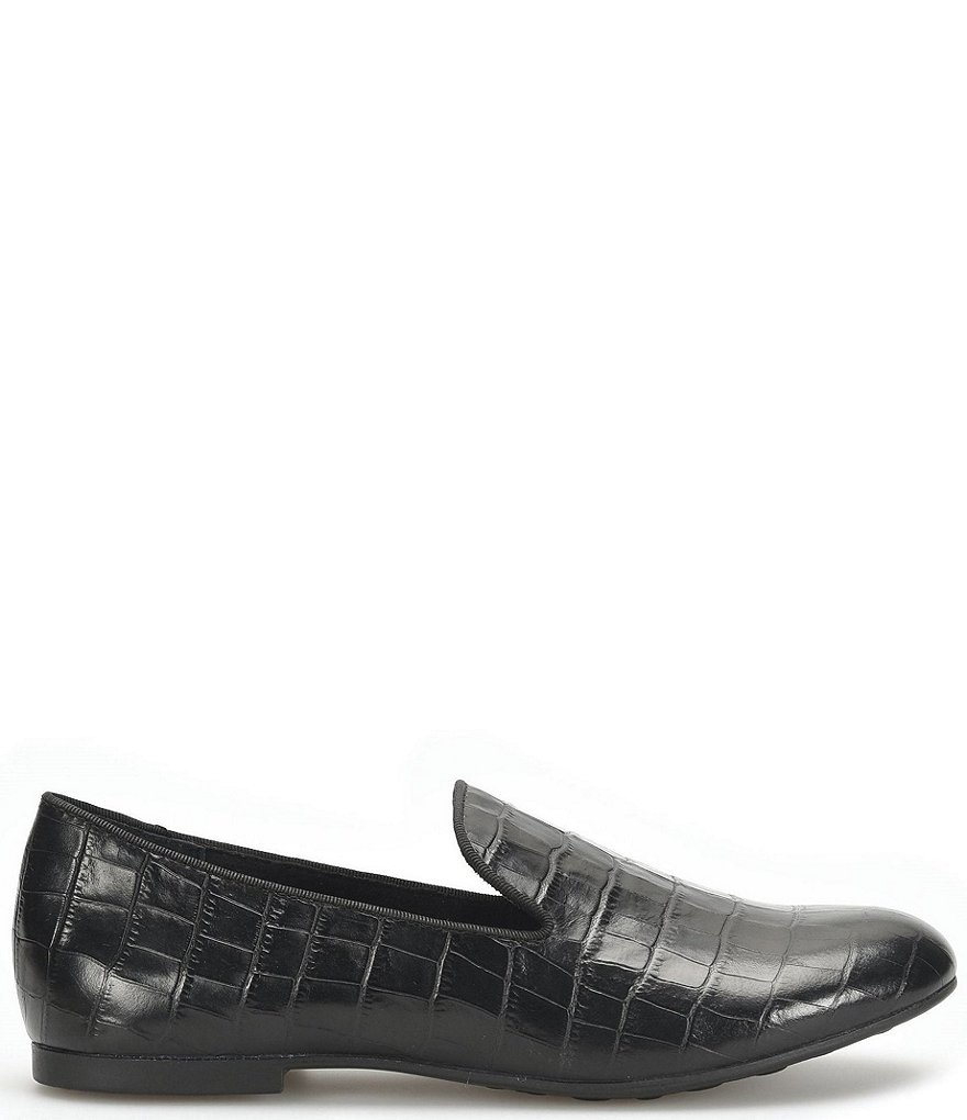 Born Belina Croco Embossed Slip-On Loafers